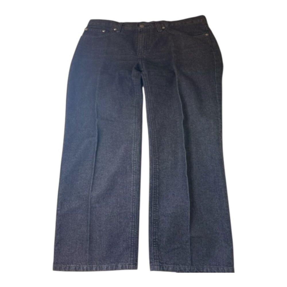 Jones New York Women's Black Dark Wash Jeans - Size 4‎
